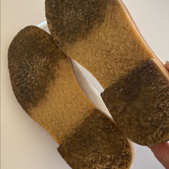 Lemaire | Beige Flat piped Suede Slippers Size 36 - Picture 5 of 8